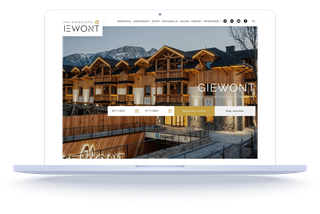 Strona www dla hotelu Giewont - Profitroom